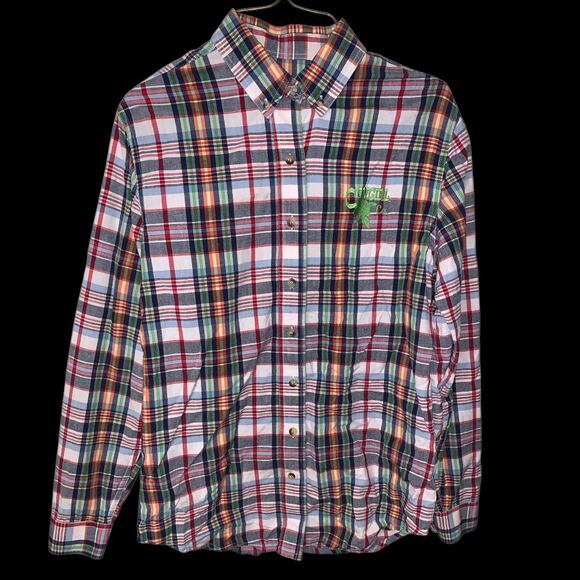 Crazy Cowgirl Plaid Button-Down Shirt Multicolor Western Style Size M - Picture 8 of 10